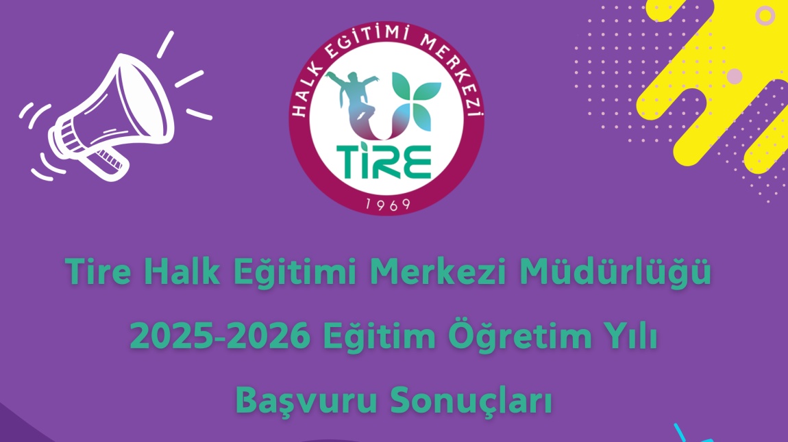 2025 - 2026 Eğitim Öğretim Yılı Başvuru Sonuçları