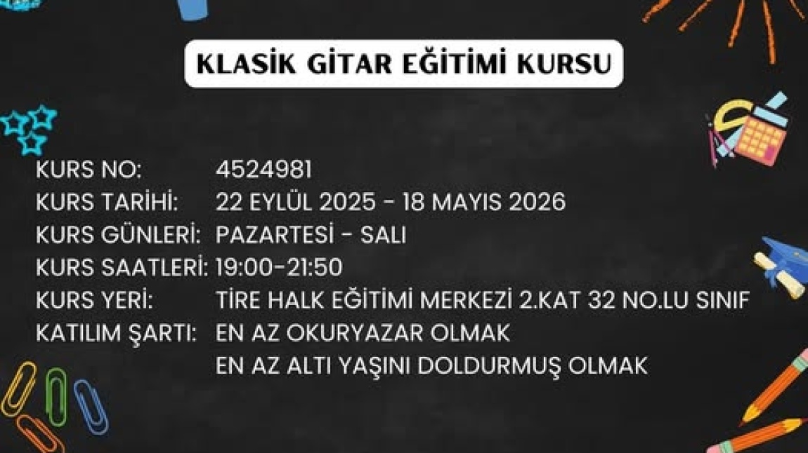 Klasik Gitar Eğitimi